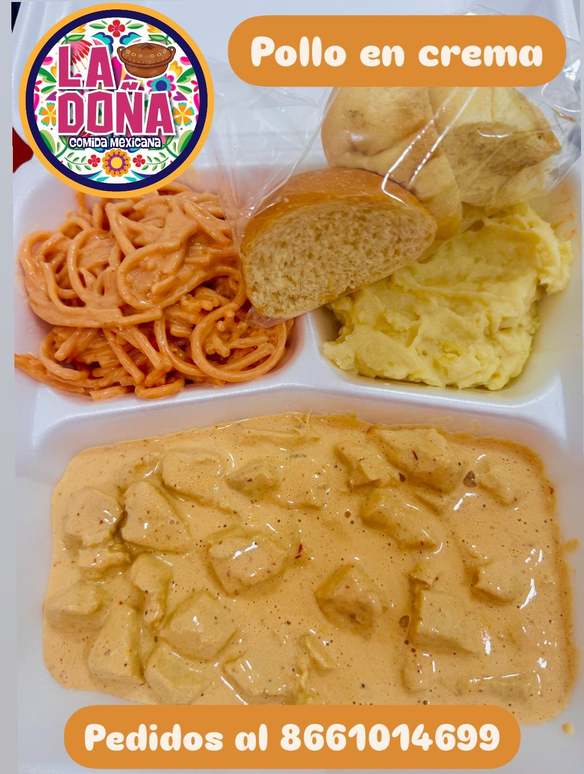 Pollo en crema de LA DOÑA